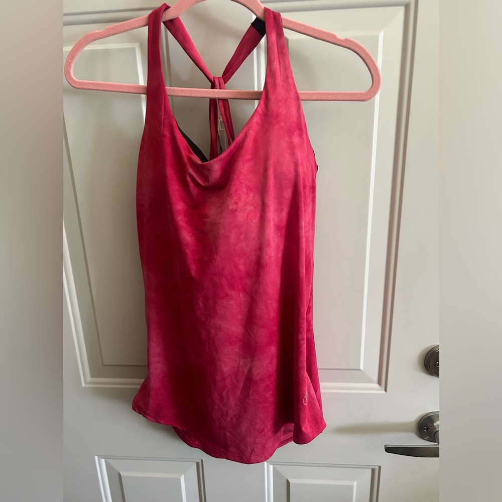 NWT ICYZONE TANK TOP active wear yoga built in bra jogging top